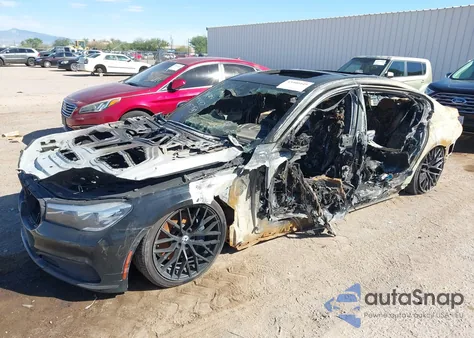 2019 BMW 740I из США, поврежденный, VIN WBA7E2C54KB216750